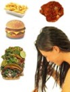 �La comida grasosa es mala para el cabello?