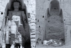 Estatuas monumentales de Buda en el valle de Bamiyan