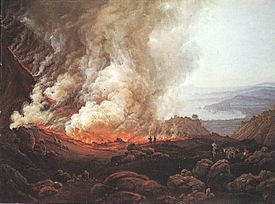 La destrucción de Pompeya y Herculano a causa del volcán Vesubio