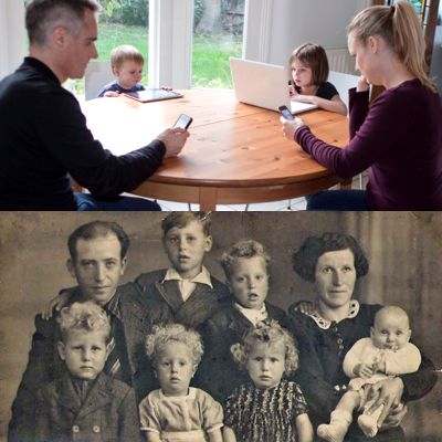 Familias antes y como son ahora