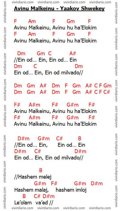Letra de Avinu Malkeinu Yaakov Shwekey